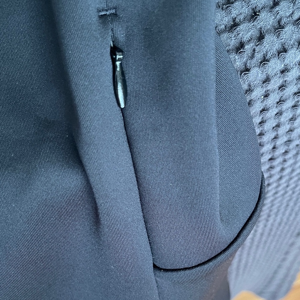 Adidas Black Bomber Jacket with White Trim - Picture 6 of 7